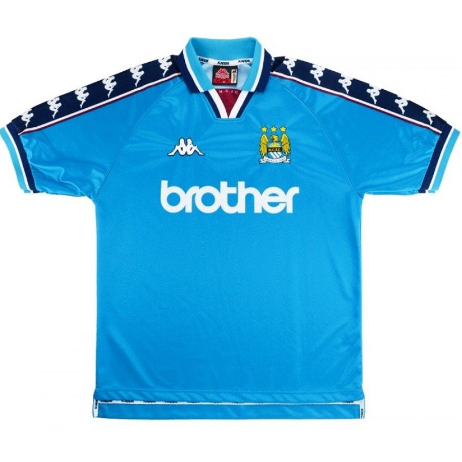 97-98 Manchester City ユニフォーム Camisa Manchester City Retrô 1997/1998 Azul - Kappa – DA Sports